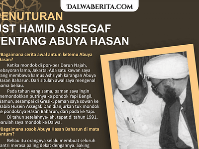 Penuturan Ust. Hamid Assegaf Tentang Abuya Hasan